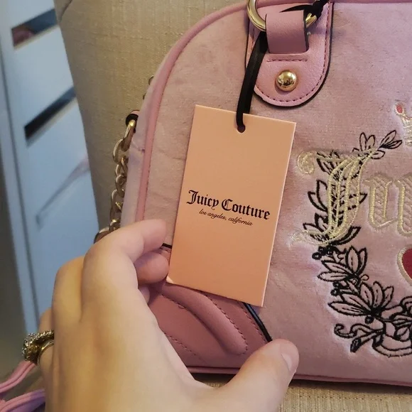 Juicy Couture fondant pink heritage bowlers